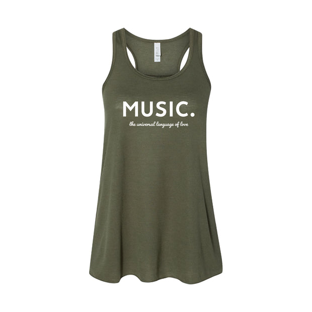 Women's Racerback - MUSIC