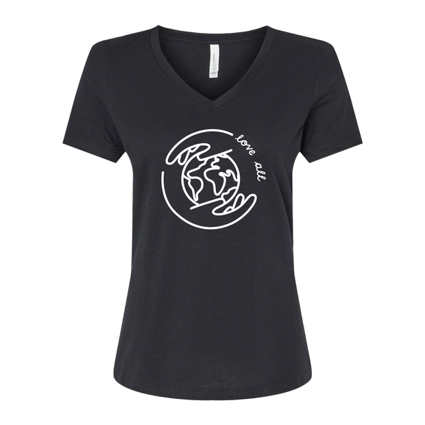 Women's V-Neck - Globe