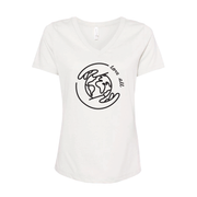 Women's V-Neck - Globe