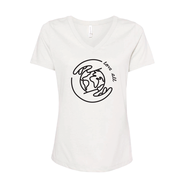 Women's V-Neck - Globe