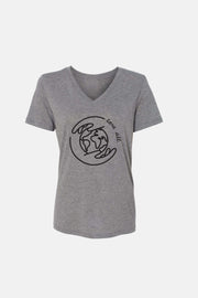 Women's V-Neck - Globe